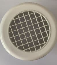 4" 100mm Round Egg Crate Interior Vent Grille White