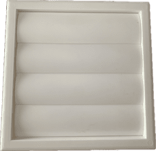 6" 150mm Gravity Grille White