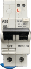 ABB NSBS 32/2 C32 MCBRCD RCBO 30mA Combined 32A Type C MCB and 30ma RCD