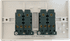 Click CMA019 4 Gang 2 Way Light Switch Plate Switch White