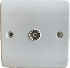 Click CMA065 1 Way Coax Socket Outlet Coaxial Outlet White