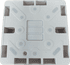 Click CMA083 35mm 1 Gang Single Surface Moulded Back Box White