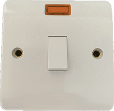 Click CMA623 20 amp Double Pole Switch with Neon Indicator Control Switch White