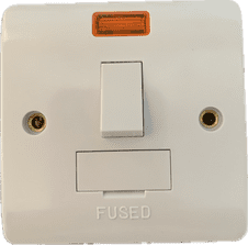 Click CMA652 13 amp Switch Fused Connection Unit Spur cw Neon White