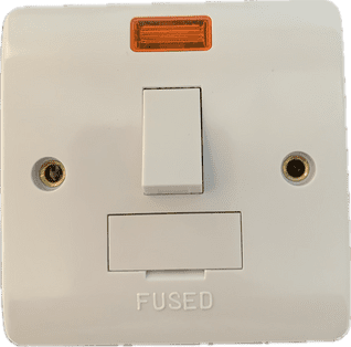 Click CMA652 13 amp Switch Fused Connection Unit Spur cw Neon White