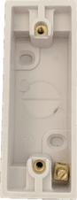 Click PRW175 Surface Mounted Single Architrave Back Box White Plastic