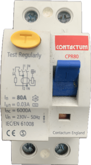 Contactum CPR80 80A 30ma IEC/EN 61008 Type AC RCD for Contactum Consumer Units (1)