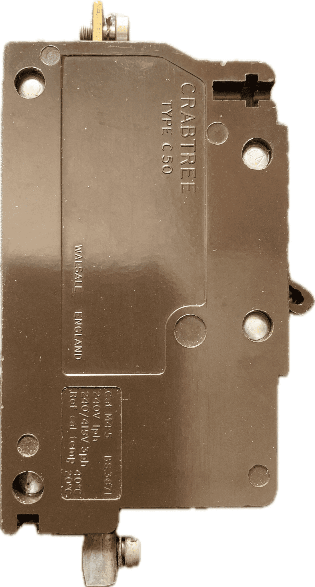 Crabtree C50 Stile INTERRUTTORE AUTOMATICO SP Single Pole MCB - Foto 5