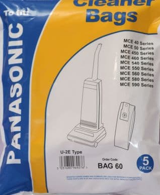 Dust Bags for Panasonic Upright Vacuum Cleaners U2E Hoover Bags