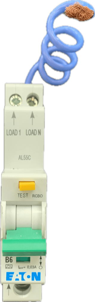 Eaton B6A 30mA RCBO Type A eRBM-6/1/B/003-A