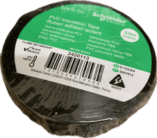 Electrical Insulation Tape Black PVC  33m Flame Retardant Roll 19mm x 33 Metre