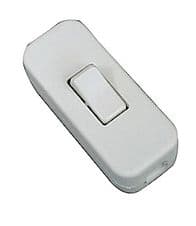 Flex or Cord Inline Switch 1 amp Torpedo Switch White Colour