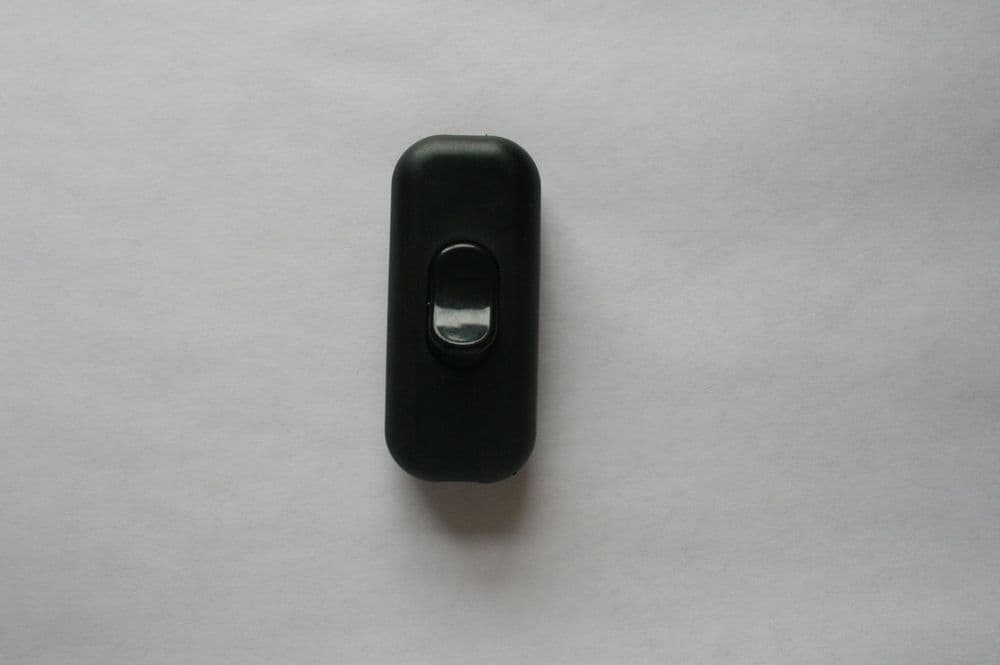 Flex or Cord Inline Switch 6 amp Torpedo Switch Black Colour