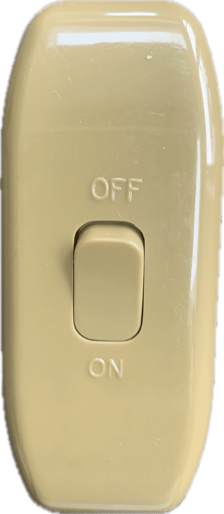 Flex or Cord Inline Switch 6 amp Torpedo Switch Brass Colour