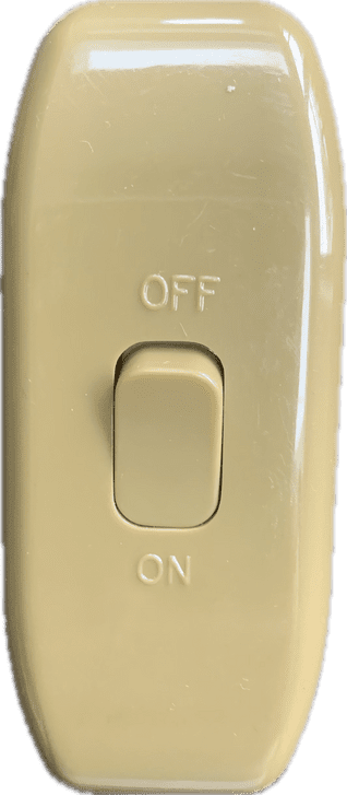 Flex or Cord Inline Switch 6 amp Torpedo Switch Brass Colour