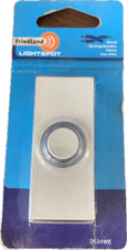 Friedland D534WE  White Illuminated Door Bell Push Press Switch Button
