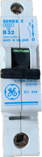 GE General Electric B32 32amp MCB 6ka Series E BSEN 60898  628109