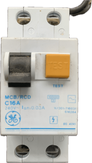 GE MCB/RCD 16amp Type C 30ma V/301-716031 616284