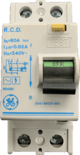 GEC 80amp 30mA Vynicker GE 304/28031-601 BS4293 Type AC RCD For GE Consumer Units