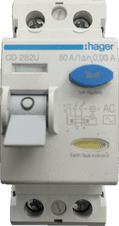 Hager CD282U 80A 30mA RCD Type AC for Hager Consumer Units (1)
