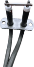 Half Moon Fan Oven Element 1700w 2 Turn Neff, Bosch, Siemens