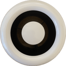 Internal Grille 4" 100mm Round Grille White