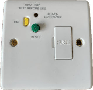 Knightsbridge RCD Protected Fused Spur Unit CU6RCD