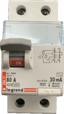 Legrand 086 31 80A 30mA 230v Type AC RCD for Legrand Consumer Units