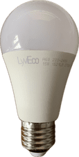 LyvEco 15w LED Lamp ES Edison Screw Cap Non Dimmable Warm White