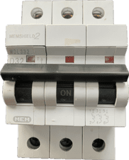 MEM SHEILD 2  D32 Triple Pole Three Phase MCB 32 Amp MCB MDL332 6kA BSEN60898