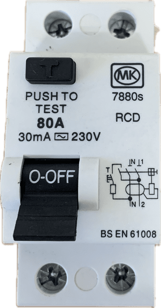 MK 7880s RCD 80A 30mA BS EN 61008 Type AC for MK Sentry Consumer Units