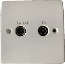 MK K3552DAB WHI Twin TV/FM Diplexer Fully Screened Non Isolated