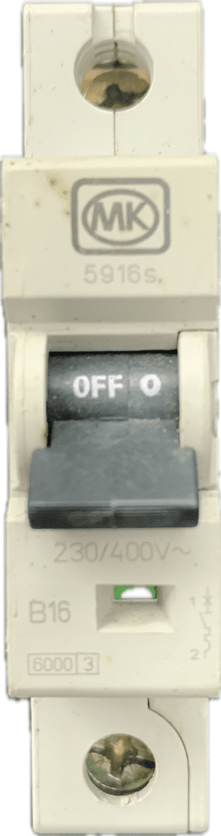MK MCB B16 16amp 5916s Sentry Type B 6kA