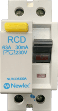 Newlec 63amp 30mA RCD NLRCD6330A IEC BS EN 61008 230V