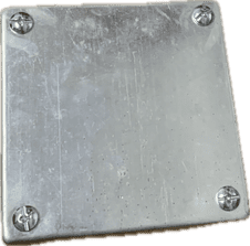Niglon 100 x 100 x 50mm Galvanised Adaptable Box with Knockouts (AB442G)