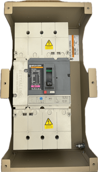 NS100H Merlin Gerin Compact 100A MCCB in Metal Enclosure