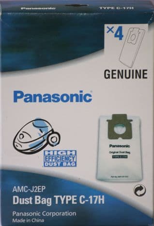 Panasonic Vacuum Cleaner Bag C17H High Efficiency Dust Bag AMC-J2EP