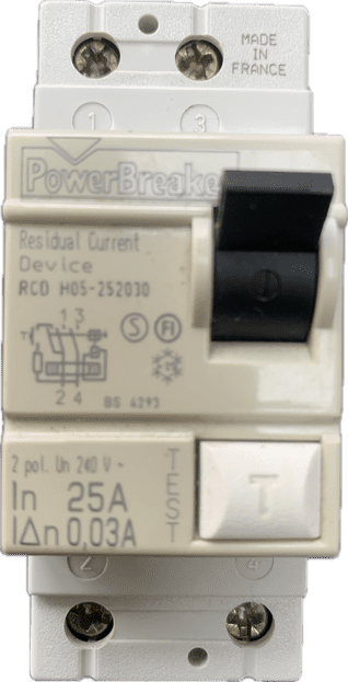 PowerBreaker H05-252030 25A 30mA RCD BS4293