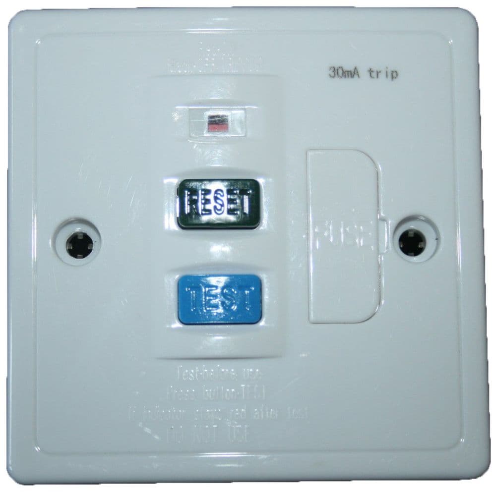 RCD Fused Connection Unit FCU RCD Spur 30ma Knightsbridge