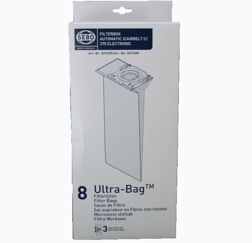 Sebo Filterbox X C 370 Series Vacuum Cleaner Bags 5093ER