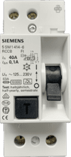 Siemens 5 SM1 414-6 40A 100mA 0,1A Type A RCCB Residual Current Circuit Breaker