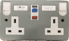 Timeguard TFA07M Active RCD 2 gang Socket 2 gang Metal Socket