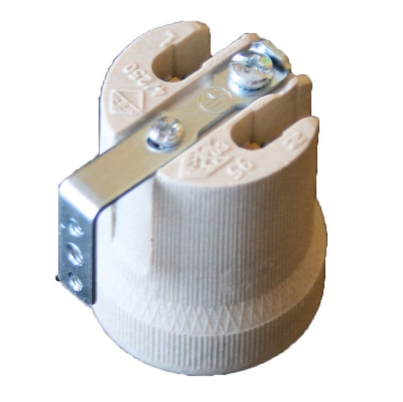 Vivarium Porcelain Ceramic Lamp Holder ES Edison Screw E27 Lampholder