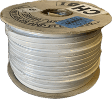 White 6243B LSZH 1.5mm Flat Cable Low Smoke Zero Halogen