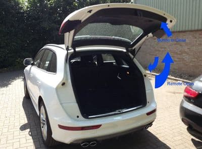 Electronic Tailgate Open via Remote Control, Close via new button - Genuine Audi Supply & Fit