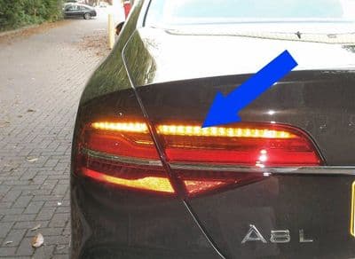Genuine Audi A8 4H Rear LED Lights with Dynamic Indicators 2014> Supply & Fit