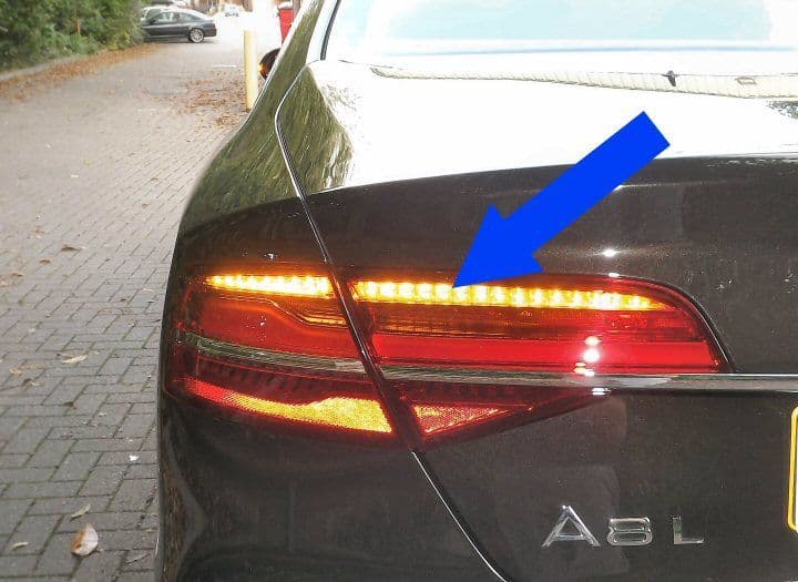 Genuine Audi A8 4H Rear LED Lights with Dynamic Indicators 2014 Supply ...