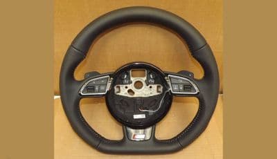 Genuine Audi Flat Bottom S-Line Multi Function Steering Wheel (used) - Supply & Fit