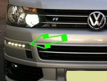 Genuine Vw Accessory Front LED Lights - T5.1 Supply & Fit