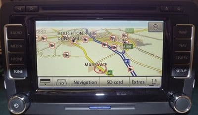 VW RNS-510 (NEW) with DAB, SAT NAV, DVD Player Supply & Fit